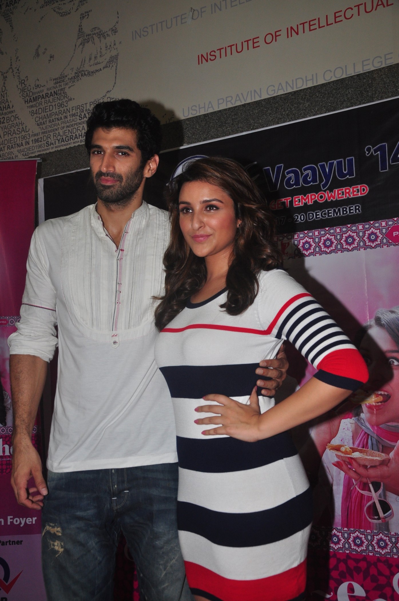 Aditya Kapur and Pareeniti Chopra Kick Start At NMIMS College Festival