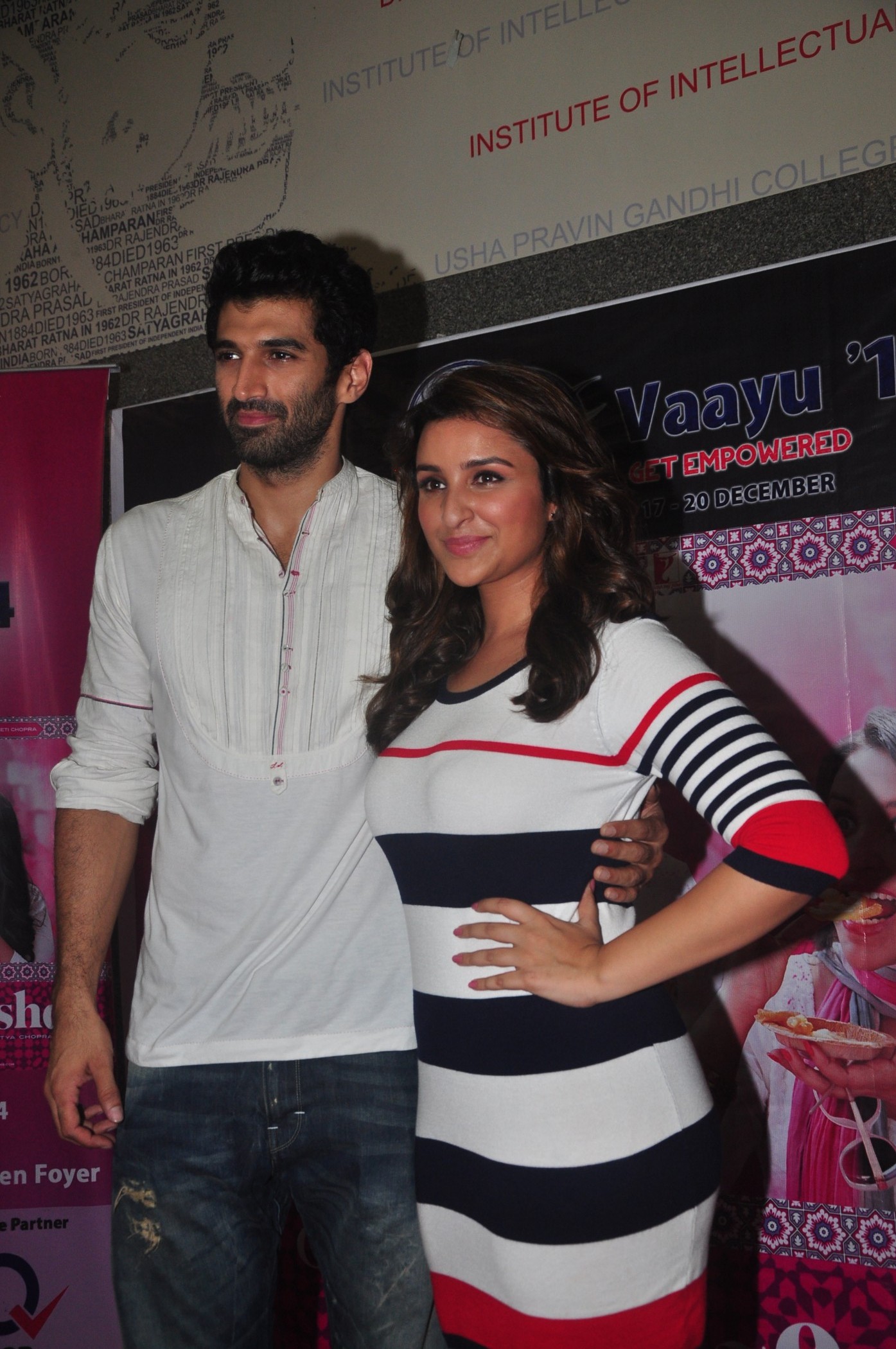 Aditya Kapur and Pareeniti Chopra Kick Start At NMIMS College Festival