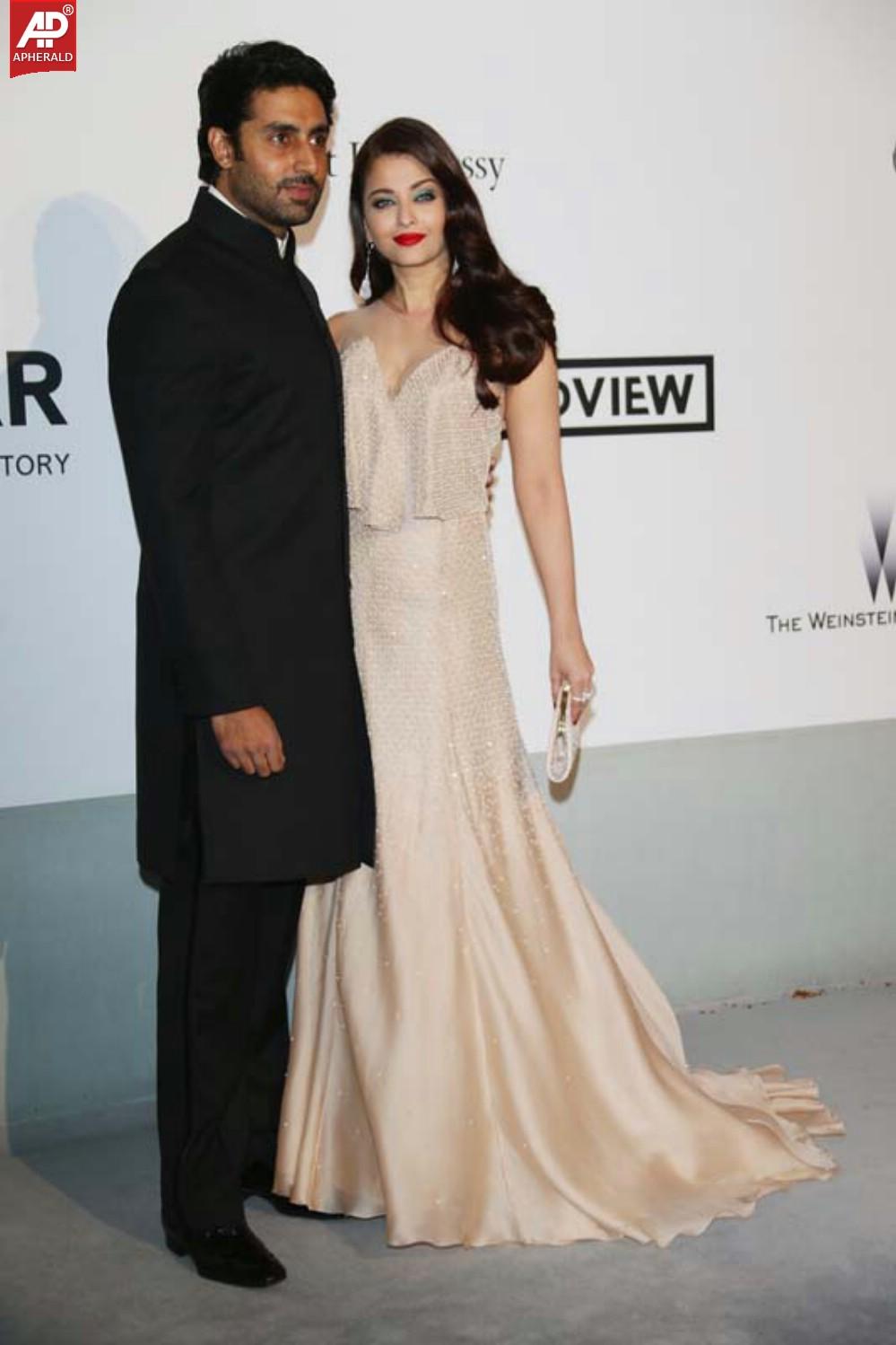 Aishwarya Rai and Abhishek Bachchan at Cannes 2014 Photos