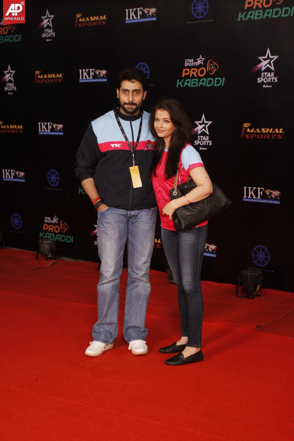 Abhishek Bachchan n Aishwarya Rai at Pro Kabaddi League Finals