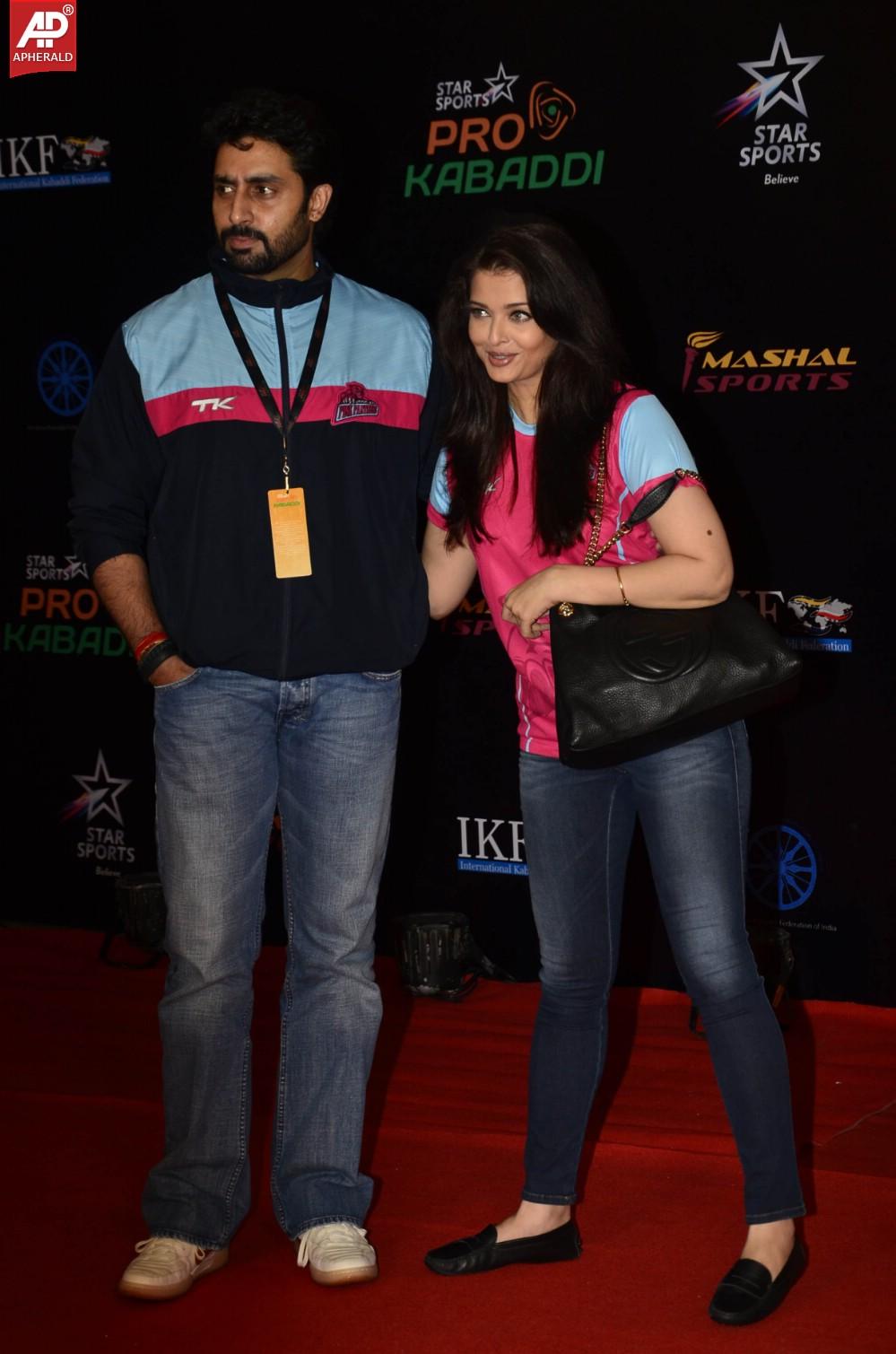 Abhishek Bachchan n Aishwarya Rai at Pro Kabaddi League Finals