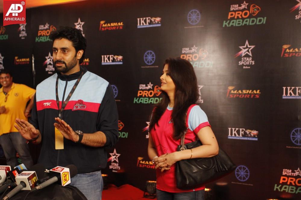 Abhishek Bachchan n Aishwarya Rai at Pro Kabaddi League Finals