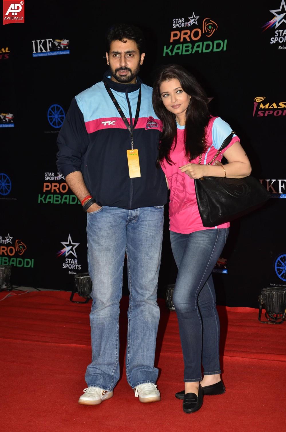 Abhishek Bachchan n Aishwarya Rai at Pro Kabaddi League Finals