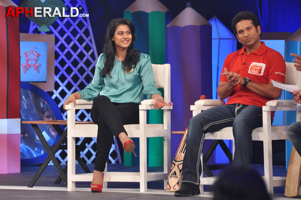 Aishwarya, Sachin at 'Support My School' telethon