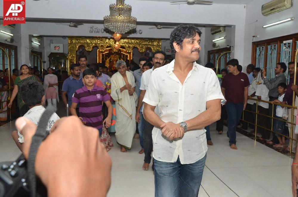 Akkineni Family Visits Sai Baba Temple