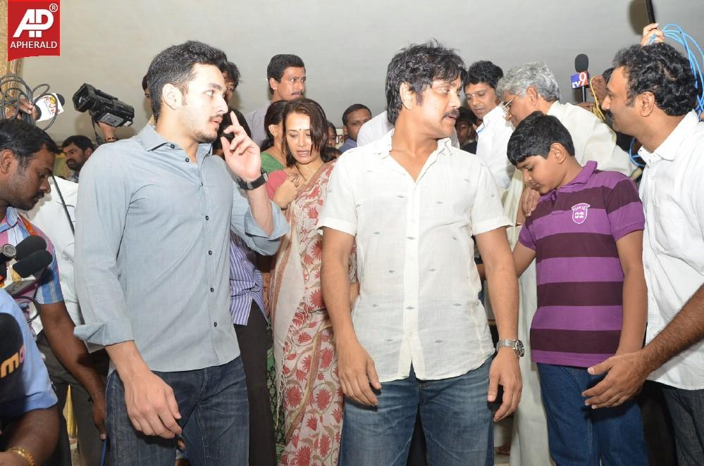 Akkineni Family Visits Sai Baba Temple