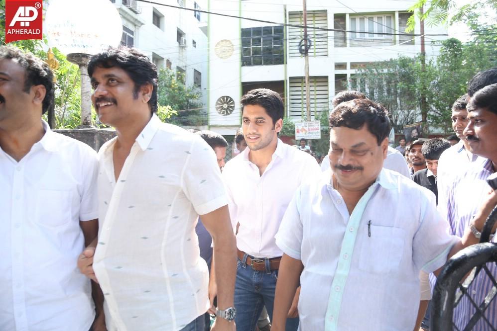 Akkineni Family Visits Sai Baba Temple