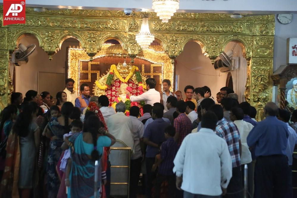 Akkineni Family Visits Sai Baba Temple