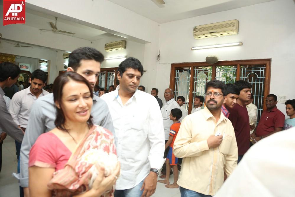 Akkineni Family Visits Sai Baba Temple