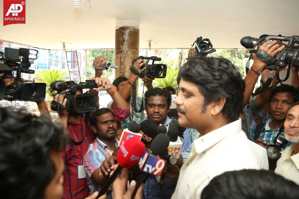 Akkineni Family Visits Sai Baba Temple