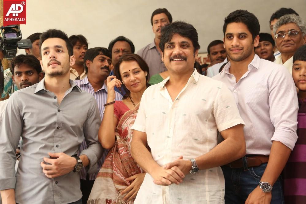 Akkineni Family Visits Sai Baba Temple