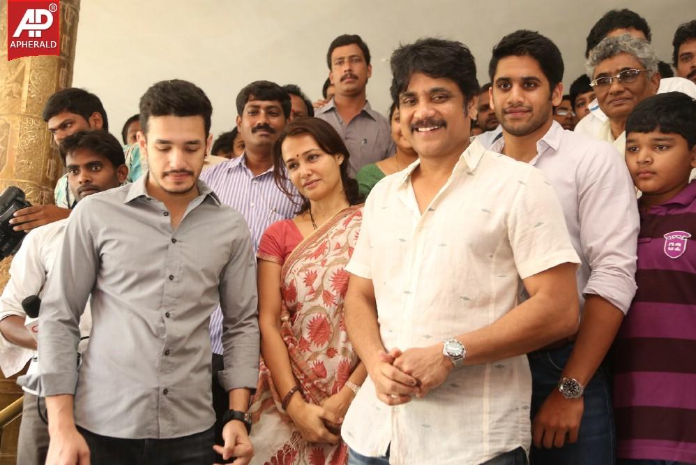 Akkineni Family Visits Sai Baba Temple