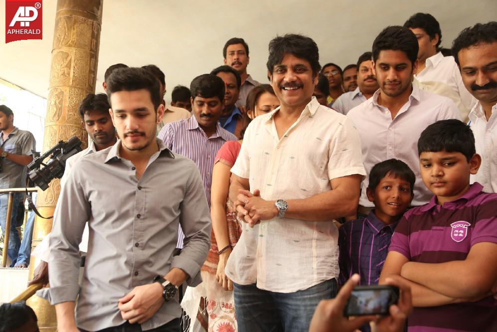 Akkineni Family Visits Sai Baba Temple