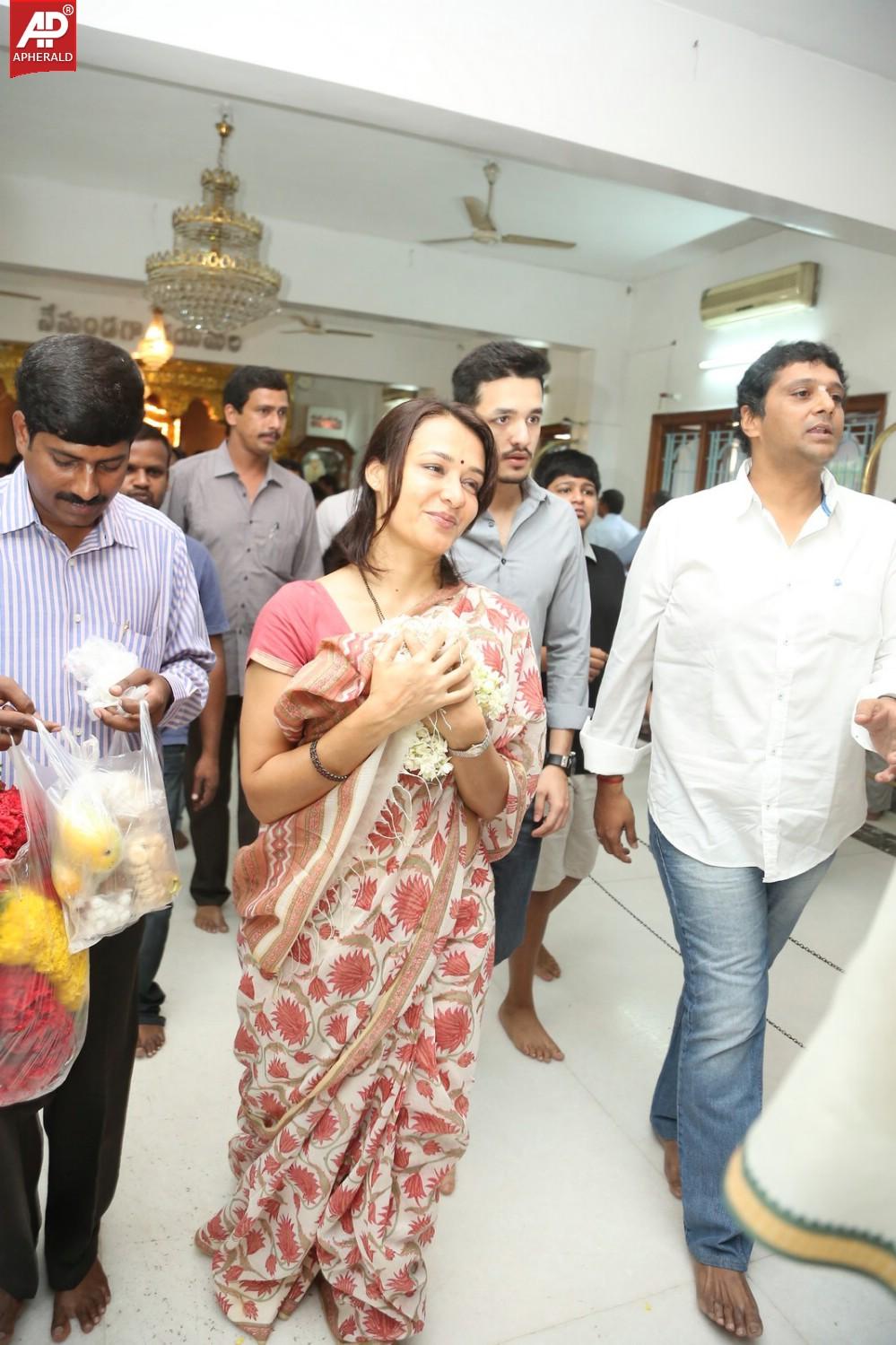 Akkineni Family Visits Sai Baba Temple