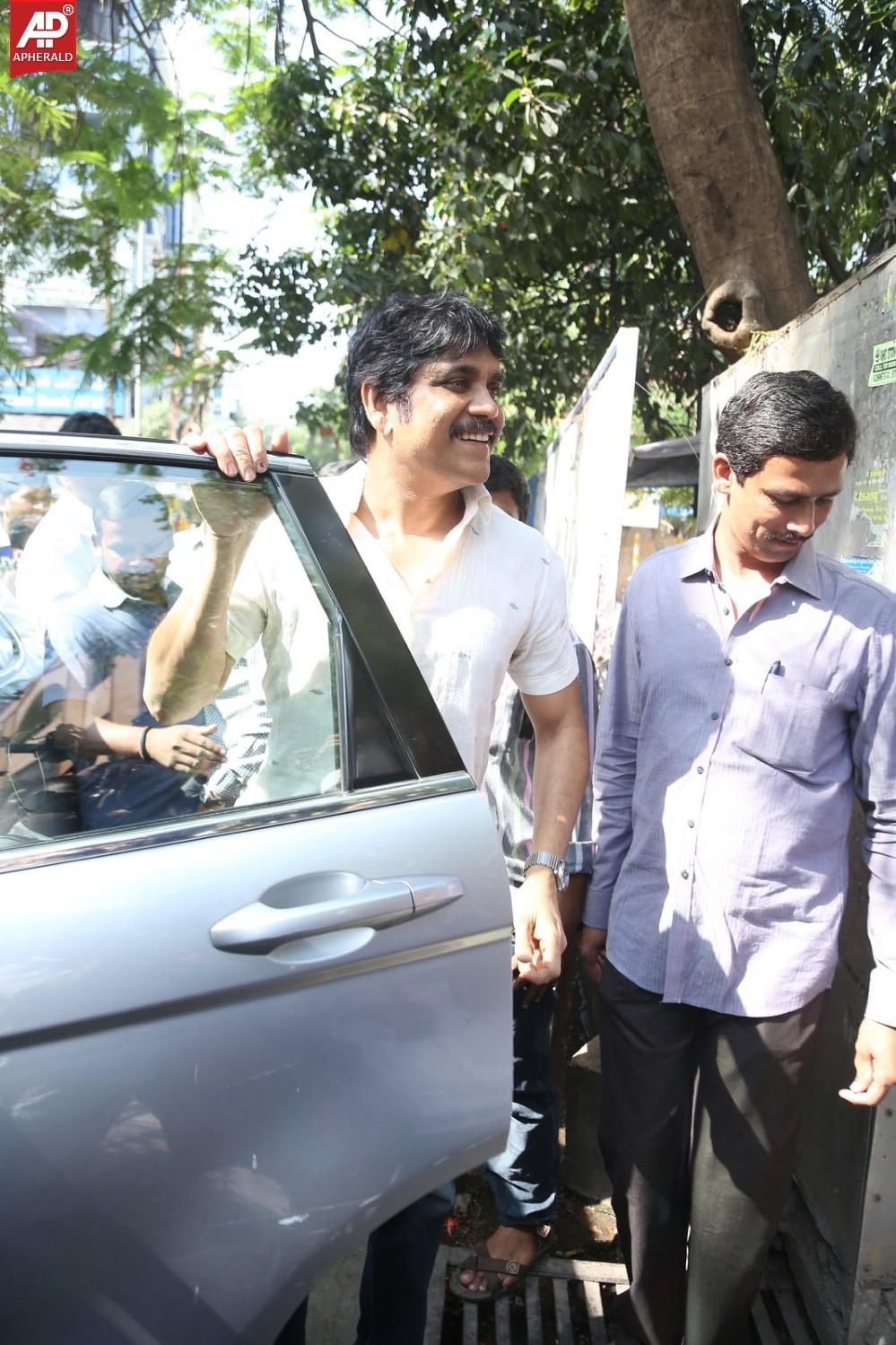 Akkineni Family Visits Sai Baba Temple