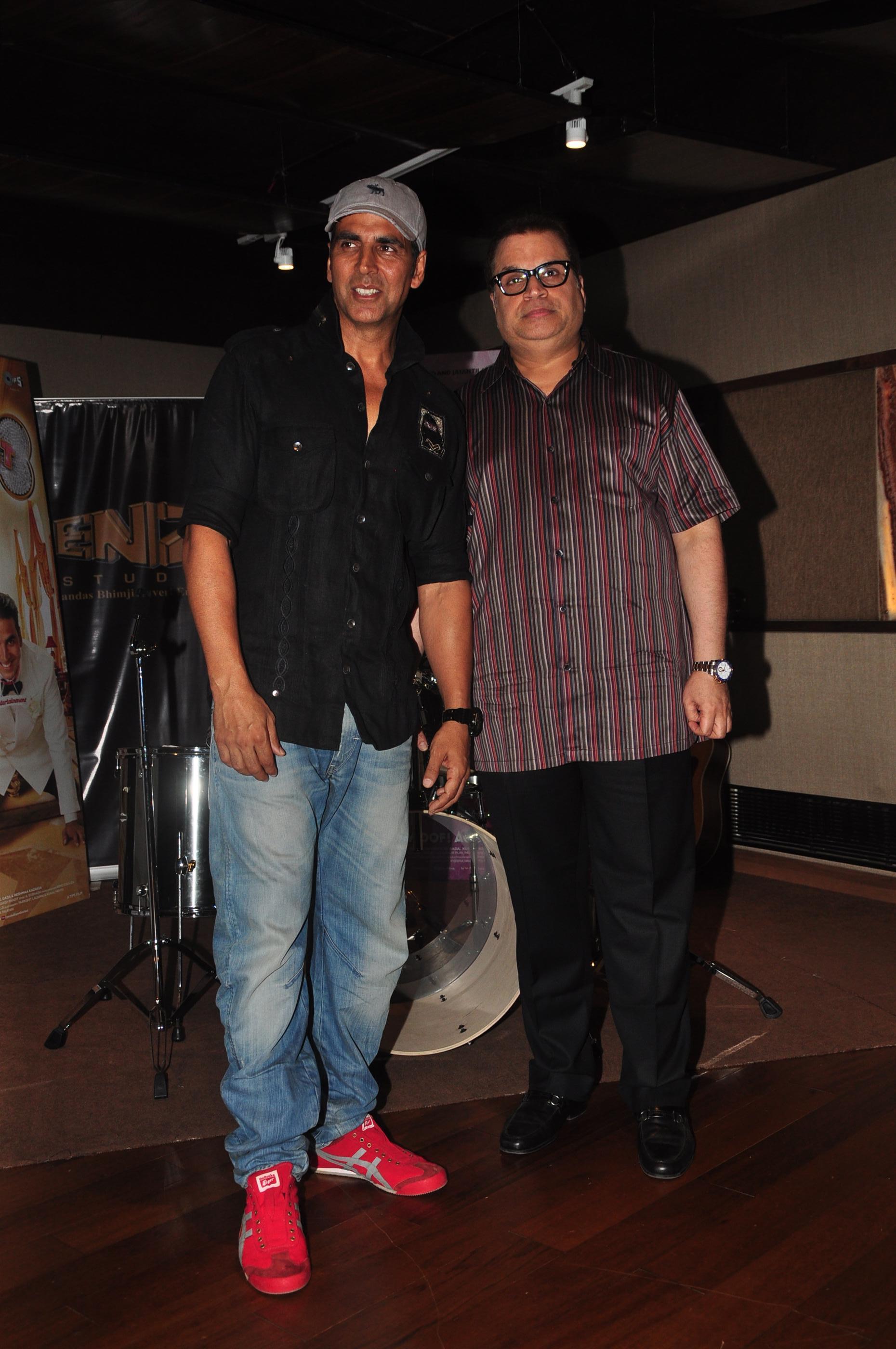 Akshay Kumar At Entertainment Song Recording