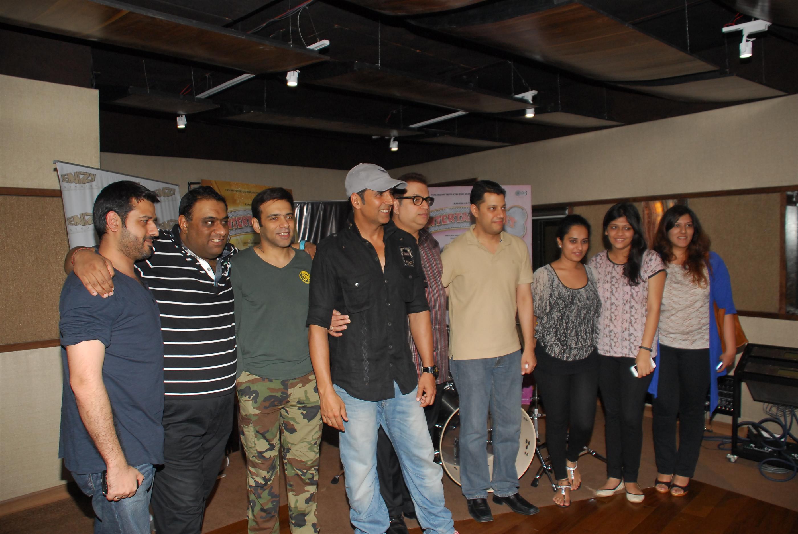 Akshay Kumar At Entertainment Song Recording