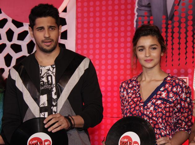 Alia Bhatt And Sidharth Malhotra At Coke Studio Launch