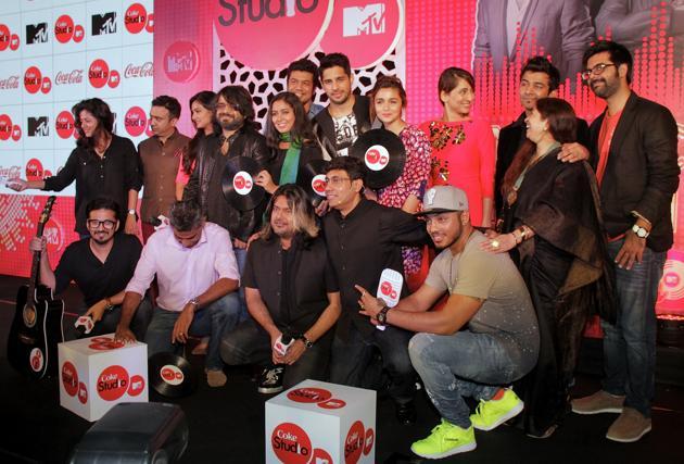 Alia Bhatt And Sidharth Malhotra At Coke Studio Launch