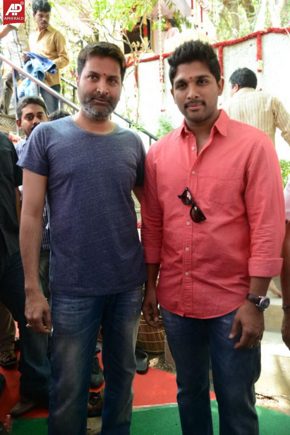 Allu Arjun n Trivikram New Movie Opening