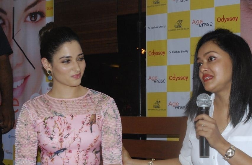 Amala and Tamanna at Age Erase Book Launch