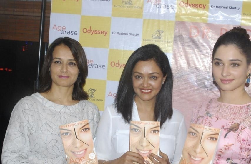 Amala and Tamanna at Age Erase Book Launch
