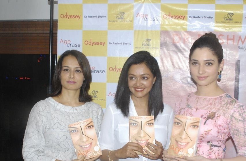Amala and Tamanna at Age Erase Book Launch