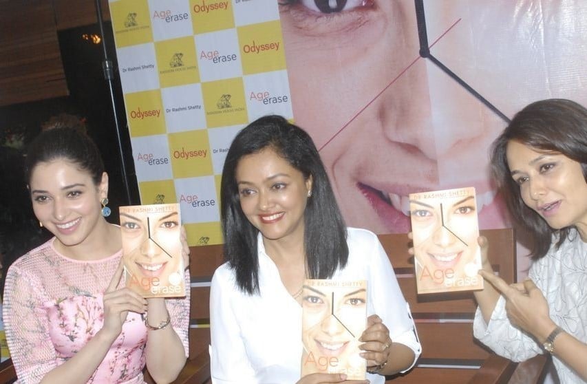 Amala and Tamanna at Age Erase Book Launch