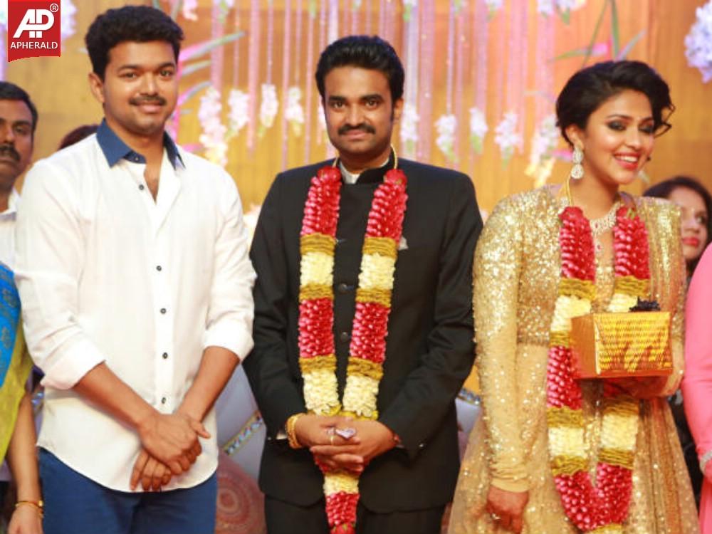 Amala Paul and Vijay Reception Photos