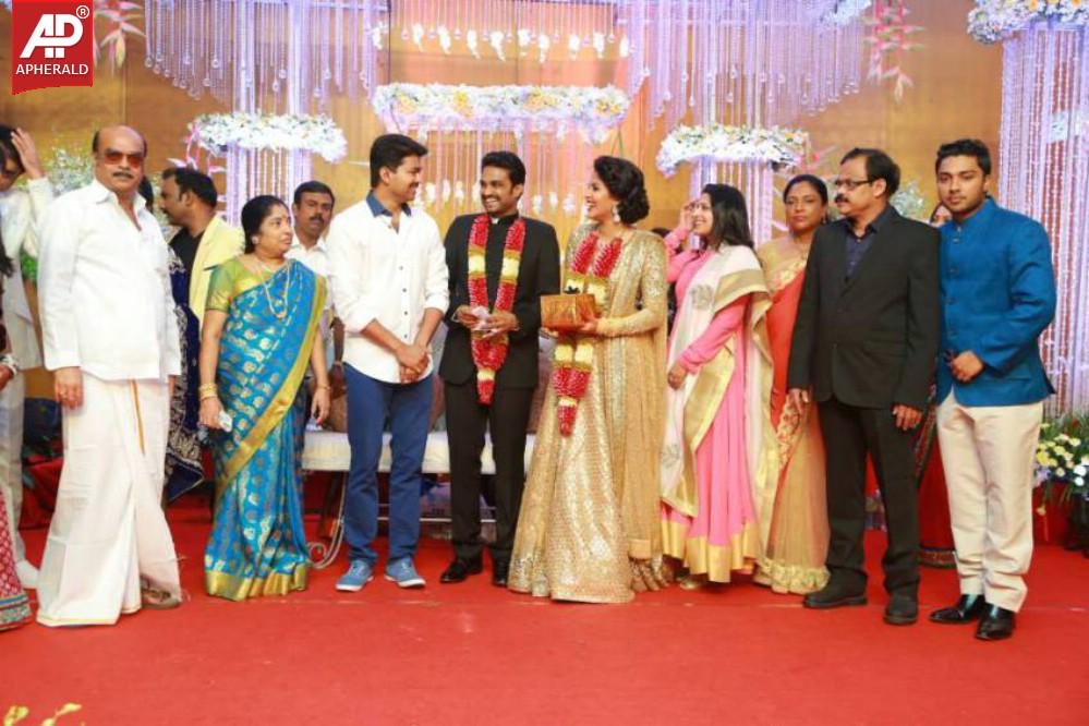 Amala Paul and Vijay Reception Photos