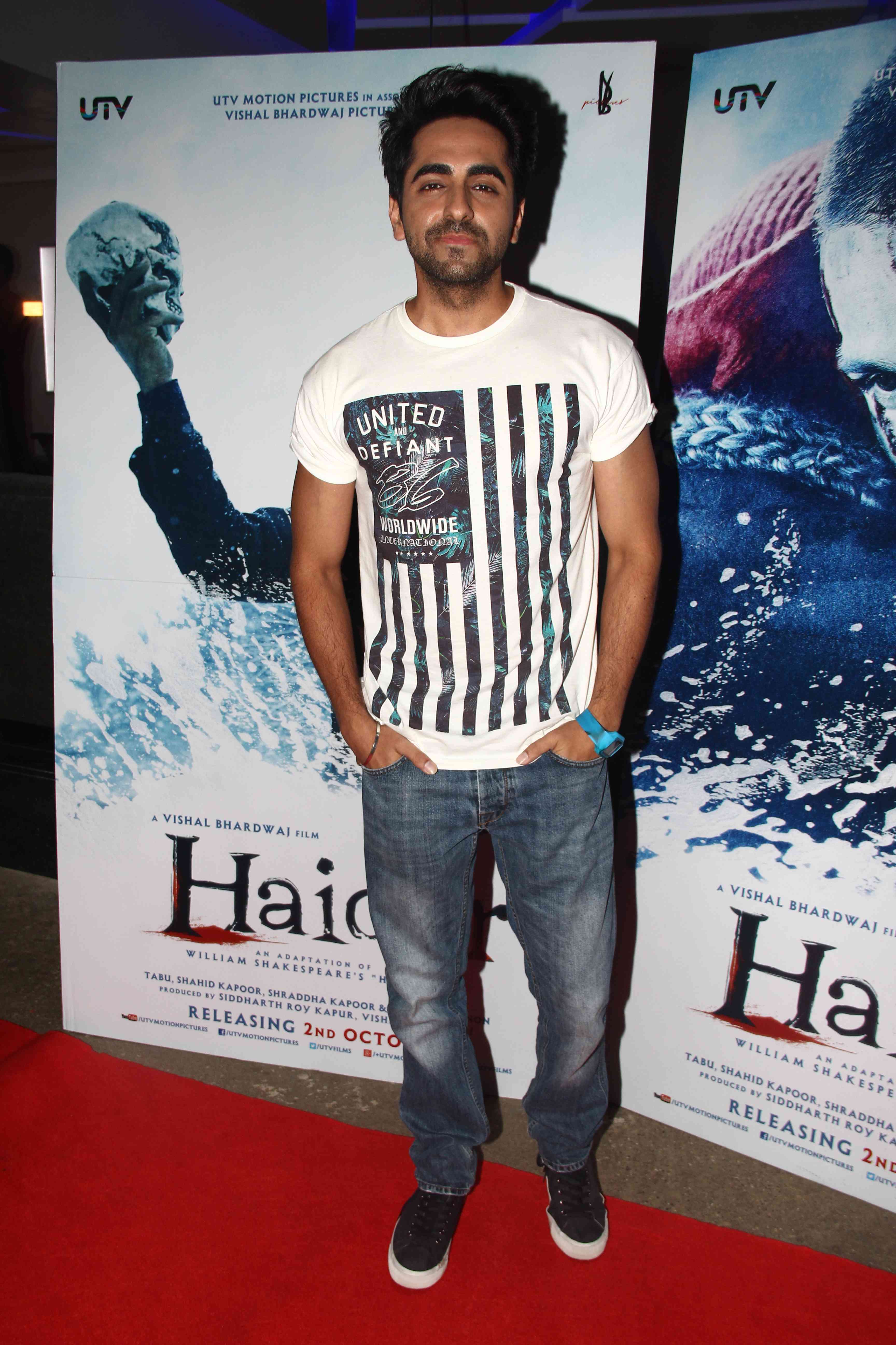 Amitabh Bachchan At Haider Movie Special Screening