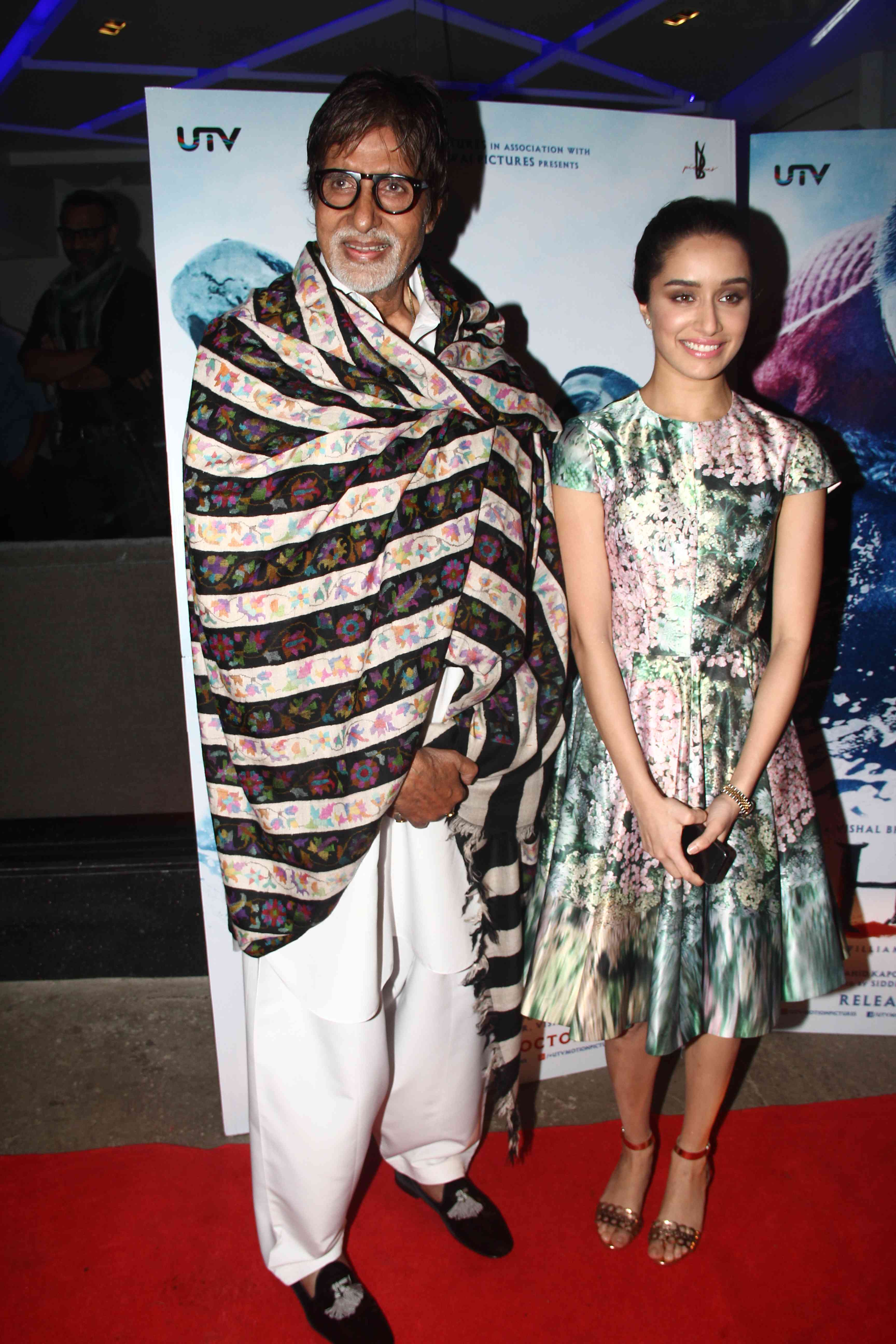 Amitabh Bachchan At Haider Movie Special Screening