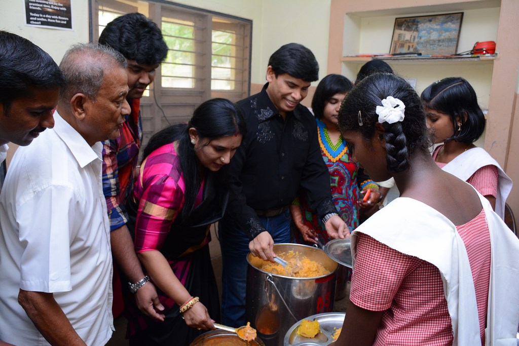 Anandaraj Birthday Celebration at Orphanage