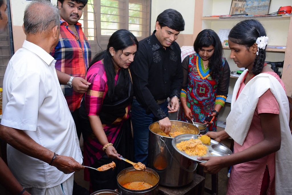 Anandaraj Birthday Celebration at Orphanage