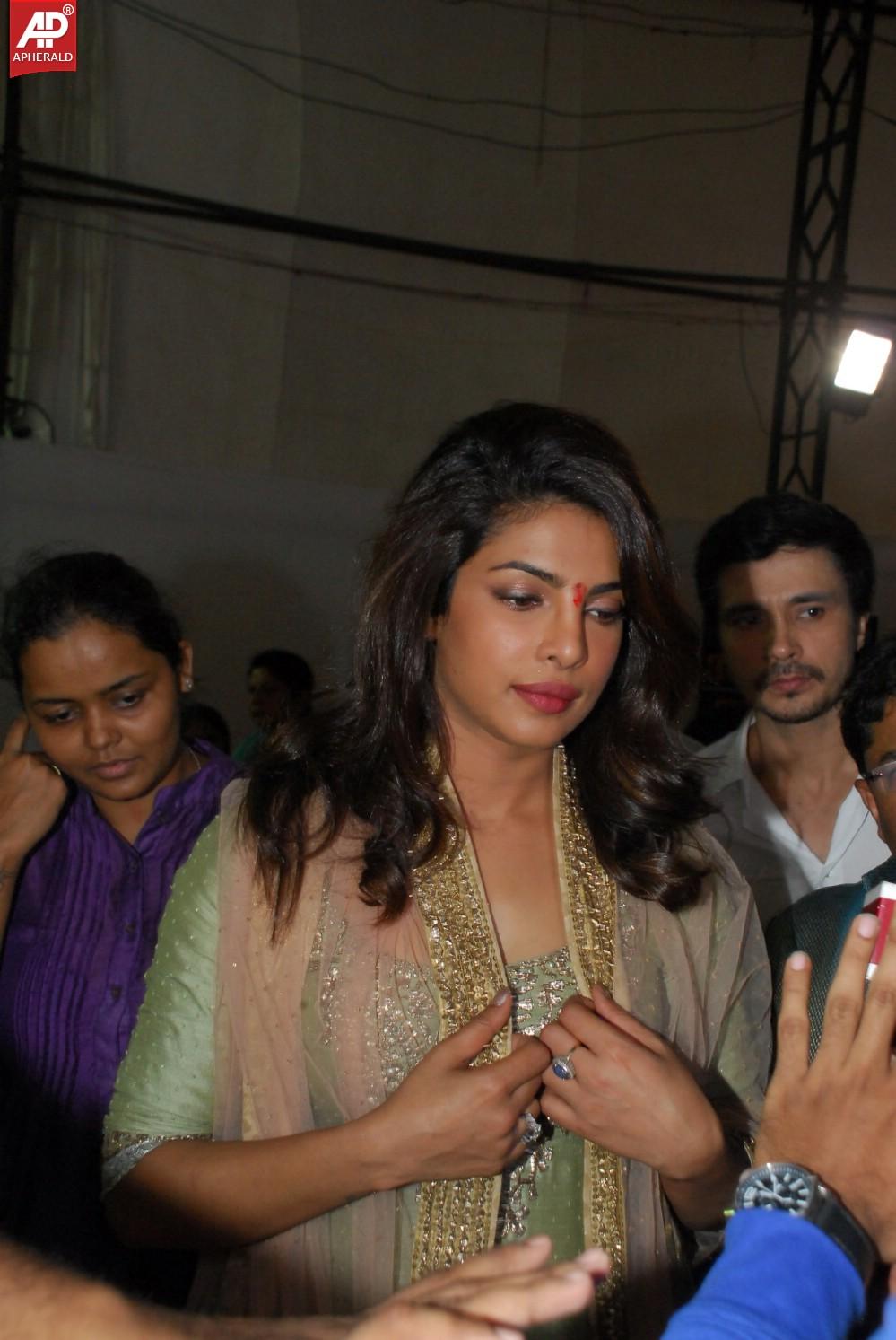 Priyanka Chopra at Andheri Cha Raja Ganesh Pandal