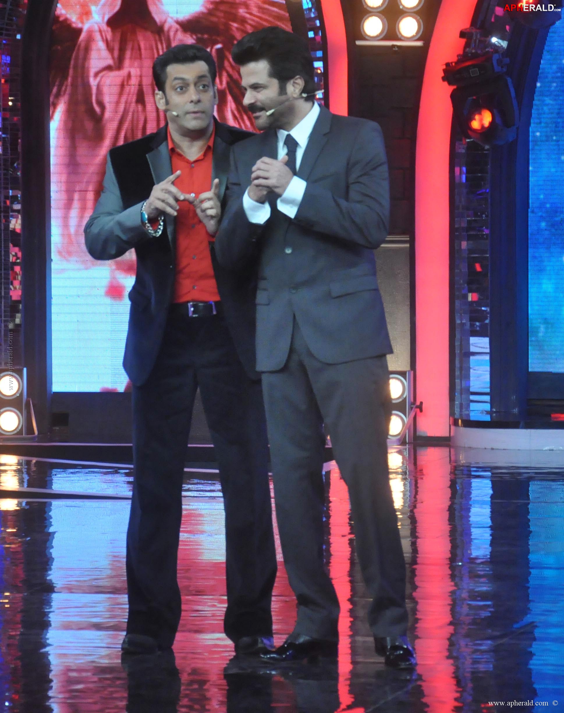 Anil Kapoor on the sets of Bigg Boss 7