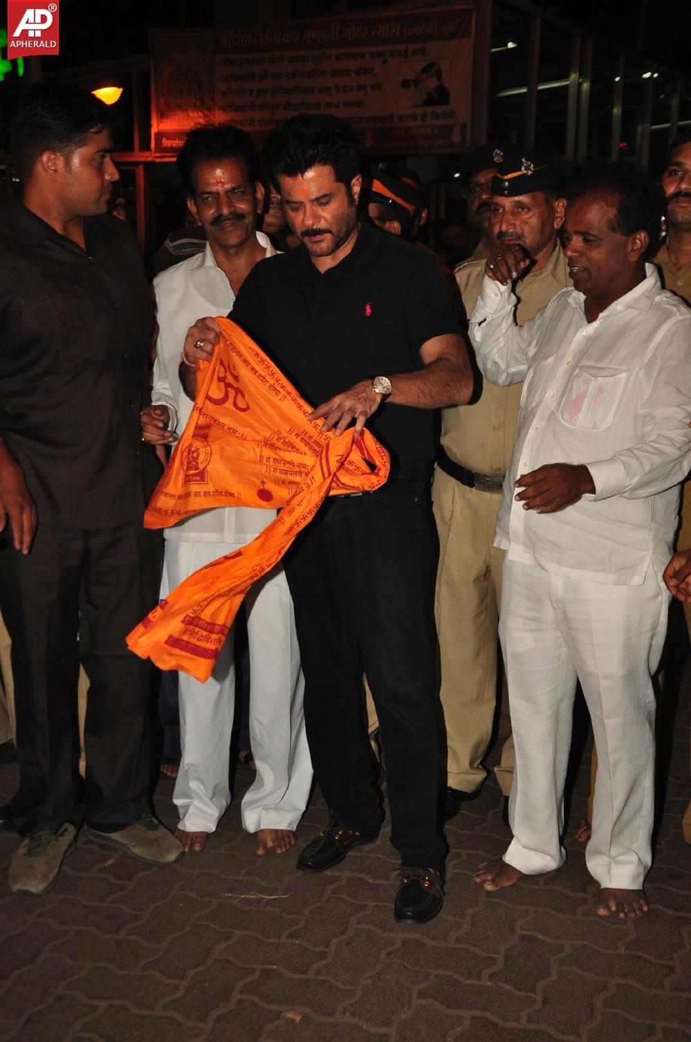 Anil Kapoor snapped at Siddhivinayak Temple
