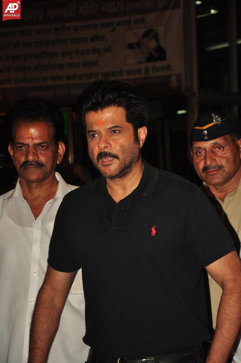 Anil Kapoor snapped at Siddhivinayak Temple