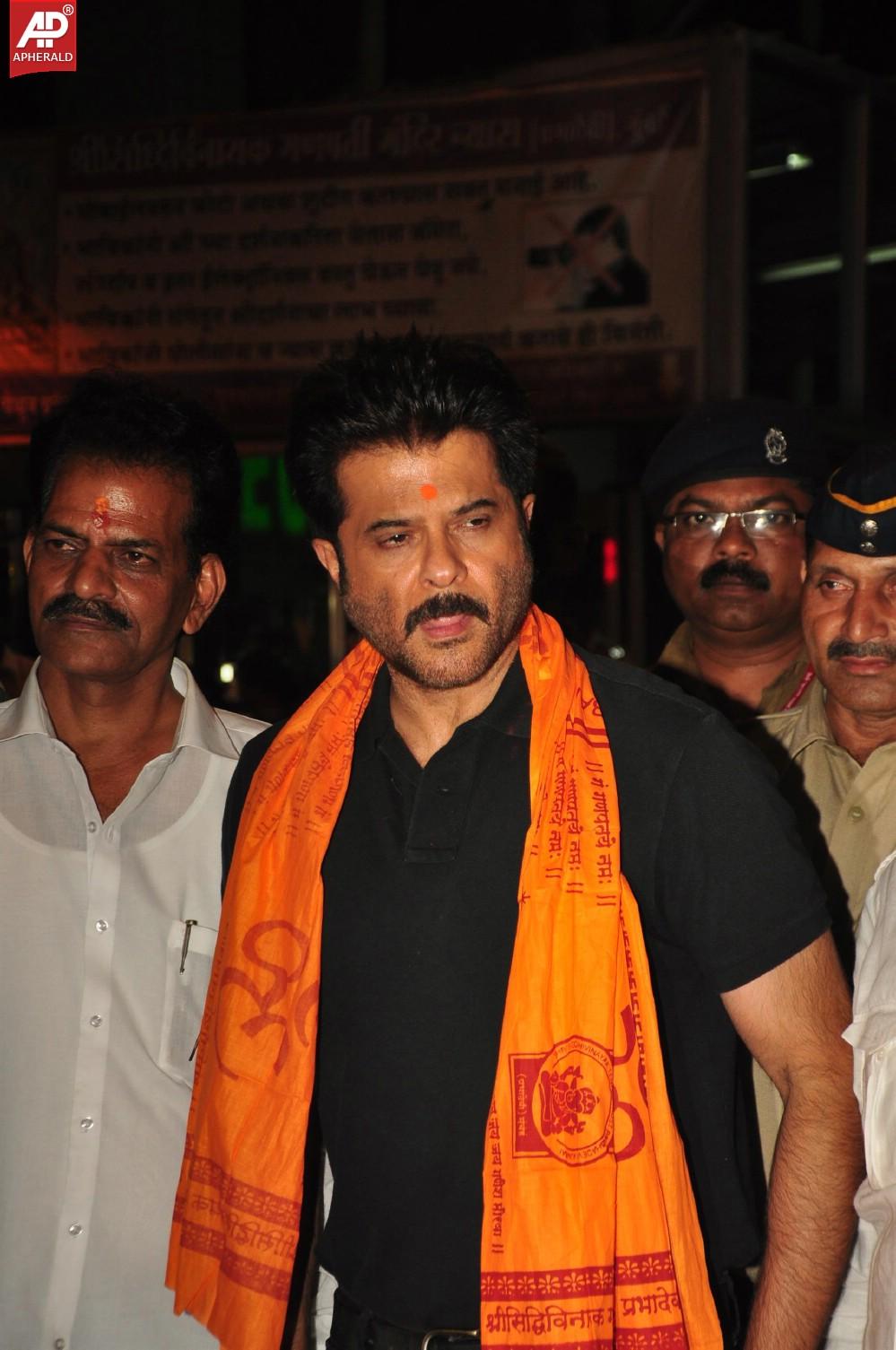 Anil Kapoor snapped at Siddhivinayak Temple