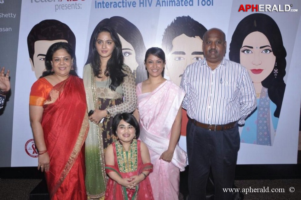 Anushka at Teach AIDS Press Meet Pics