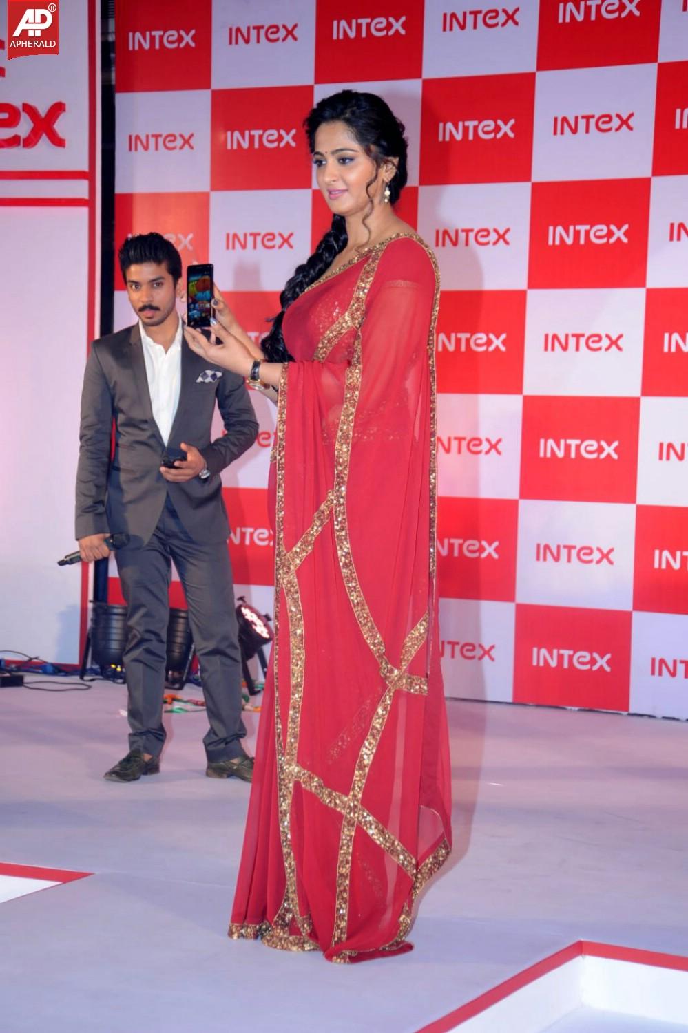 Anushka Launches INTEX Aqua Smartphone