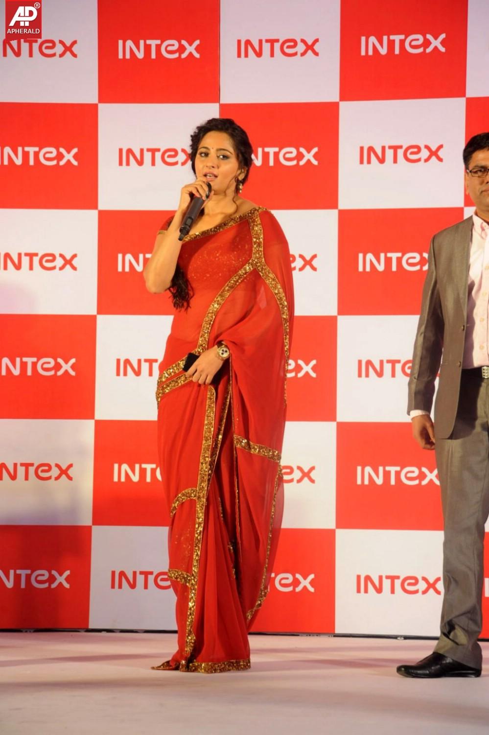 Anushka Launches INTEX Aqua Smartphone