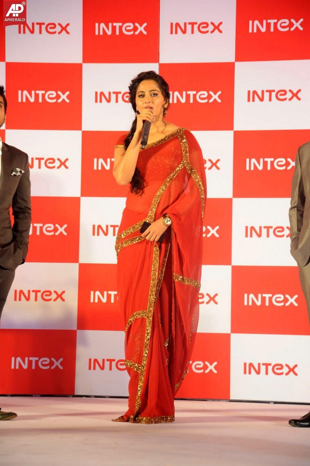 Anushka Launches INTEX Aqua Smartphone