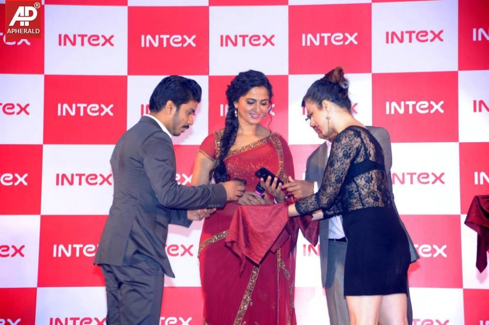Anushka Launches INTEX Aqua Smartphone