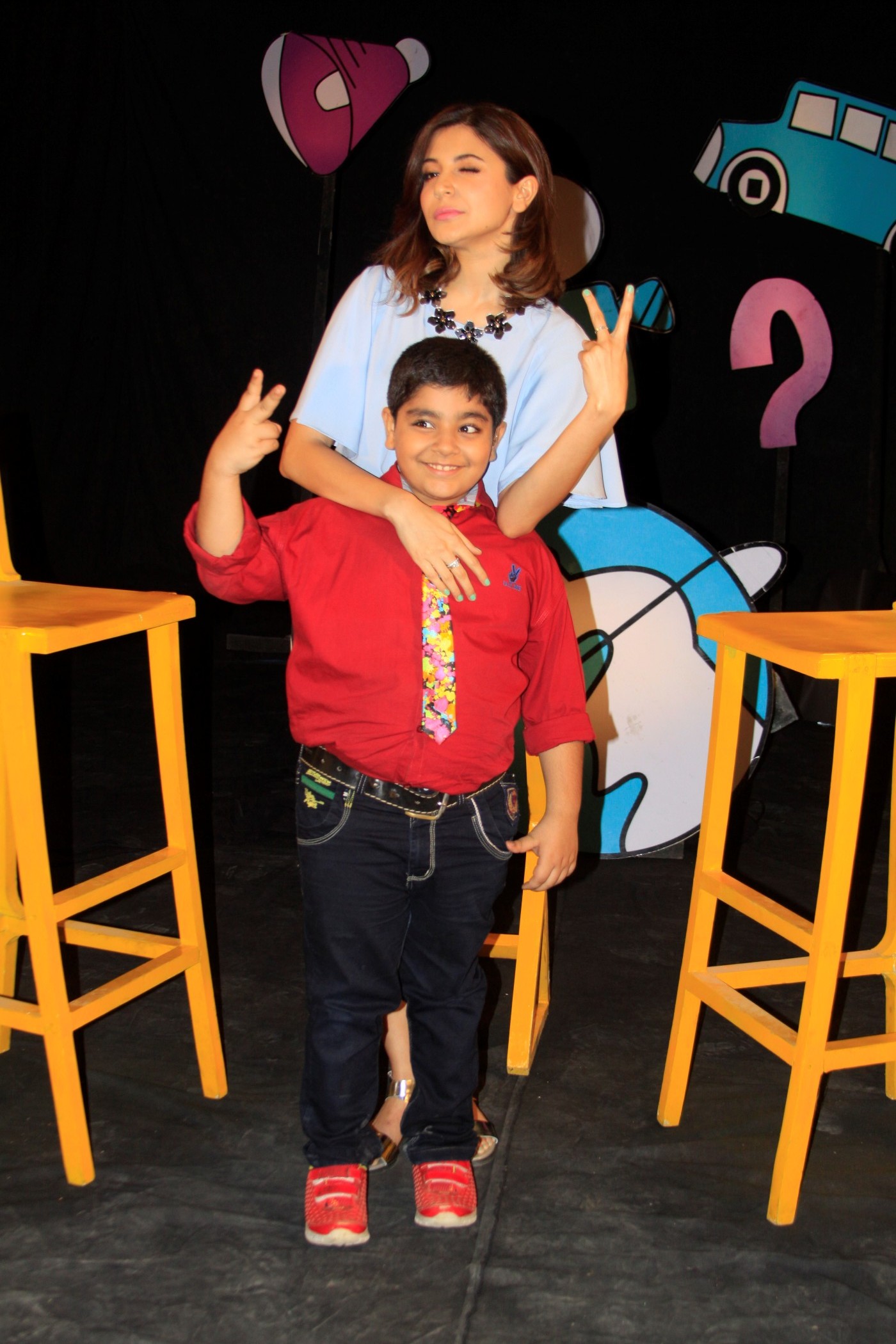 Anushka Sharma at Captain Tiao Sets