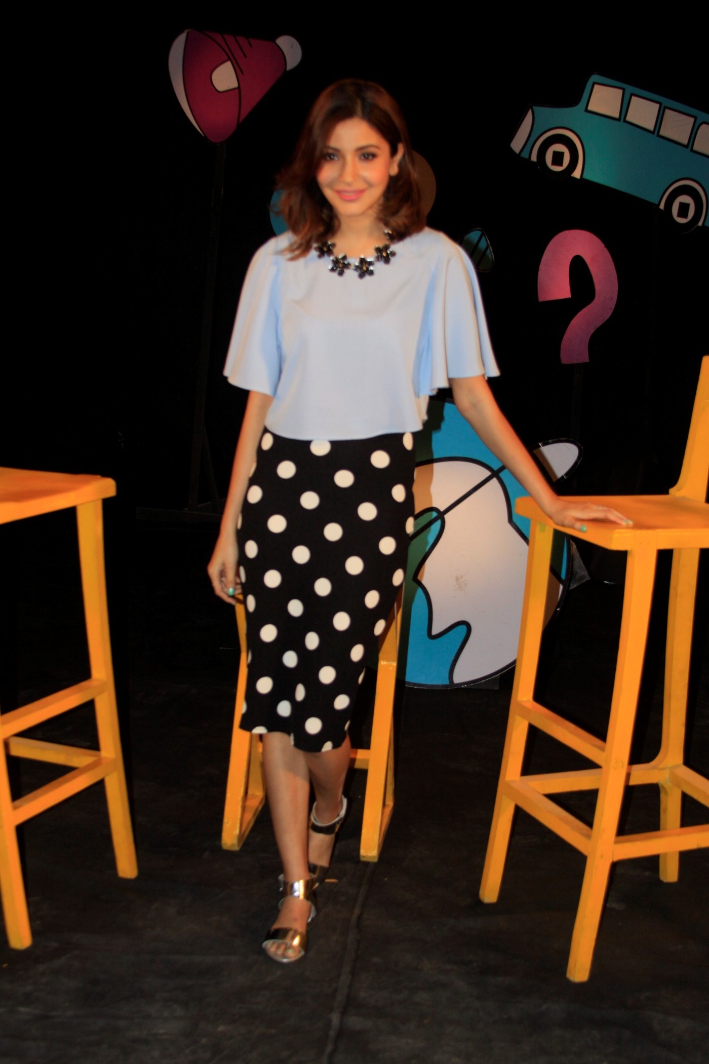 Anushka Sharma at Captain Tiao Sets