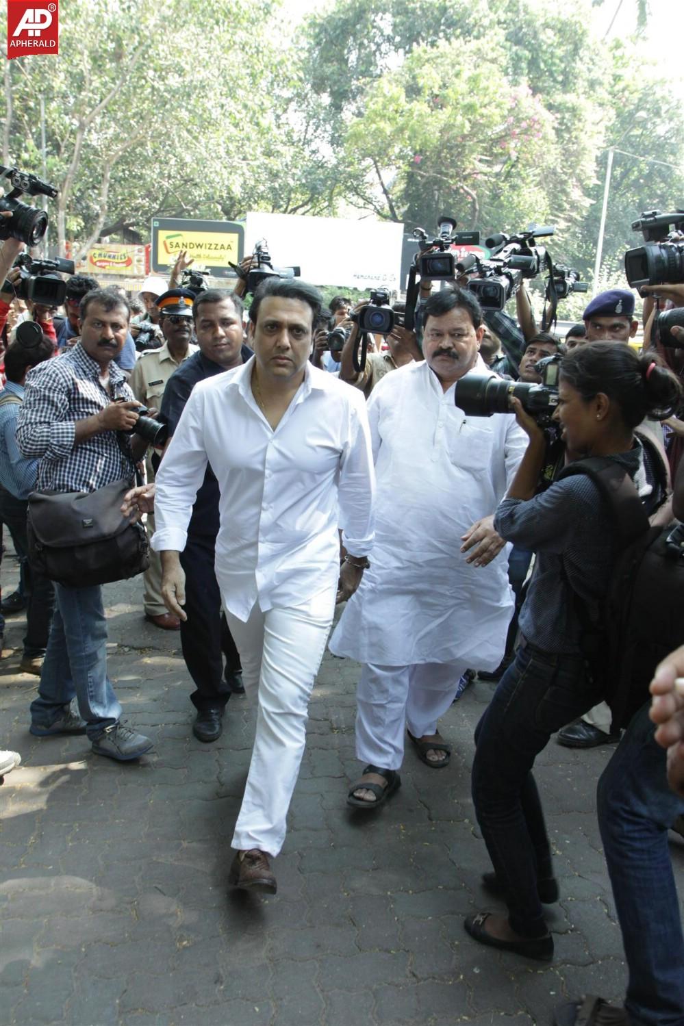 Bolly Celebs at Ravi Chopra Funeral