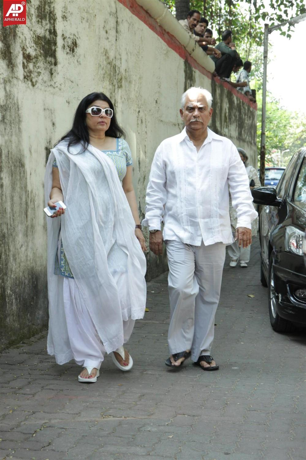 Bolly Celebs at Ravi Chopra Funeral