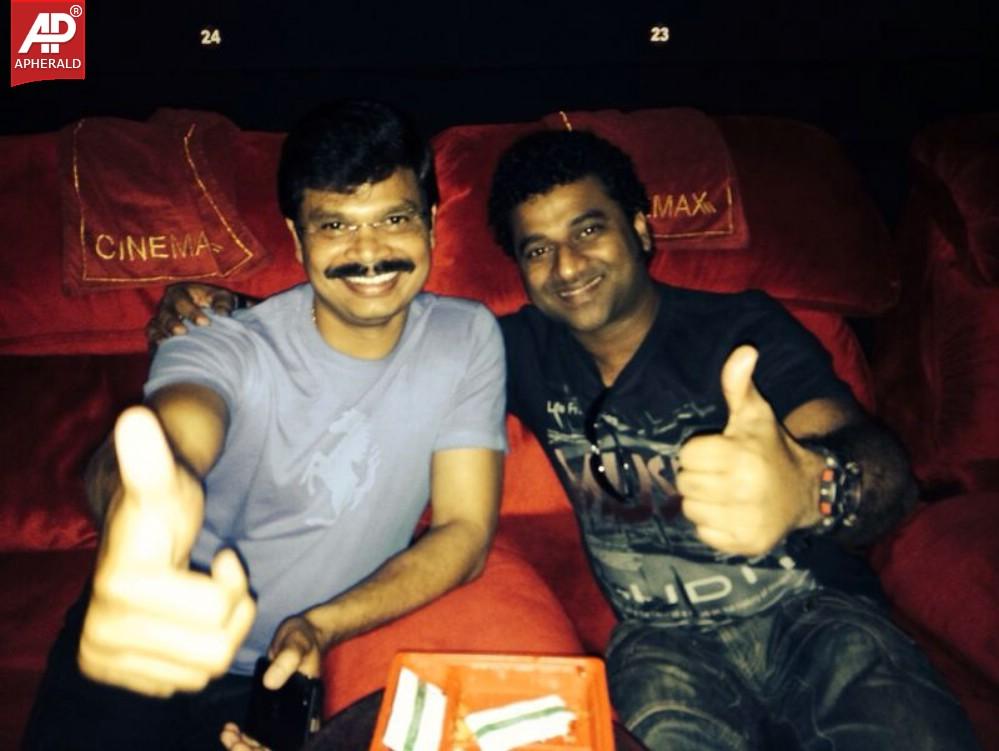 Boyapati and Devisri Watched "Race gurram"