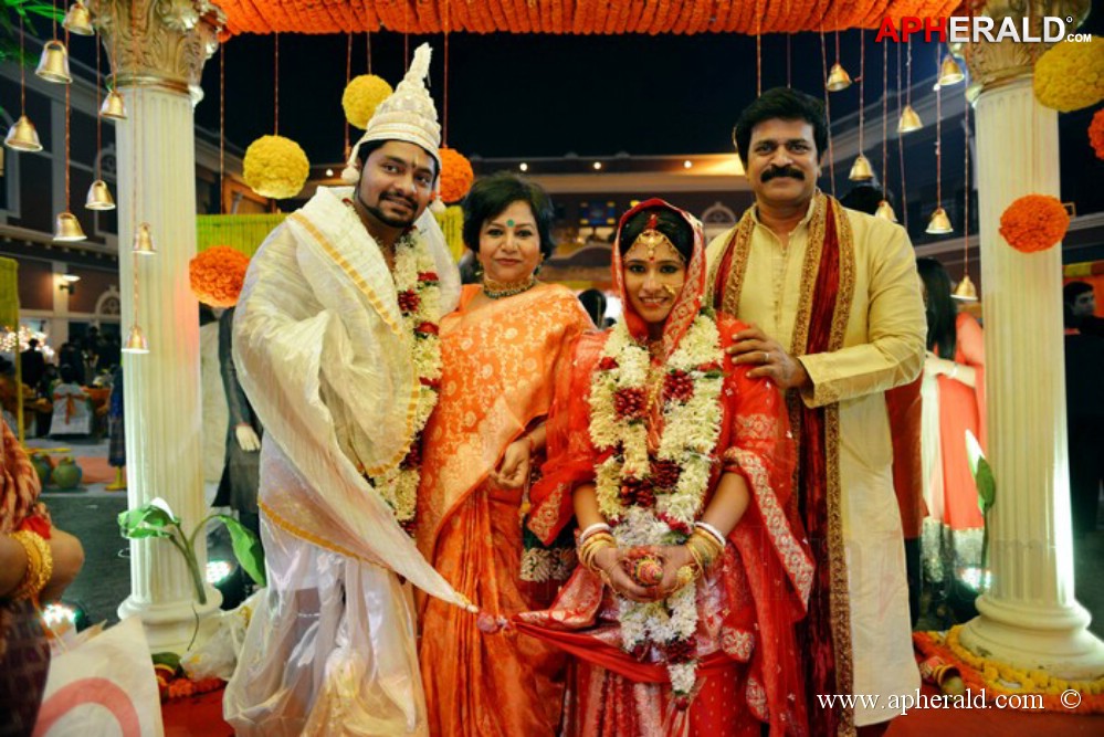 Brahmaji son wedding pictures